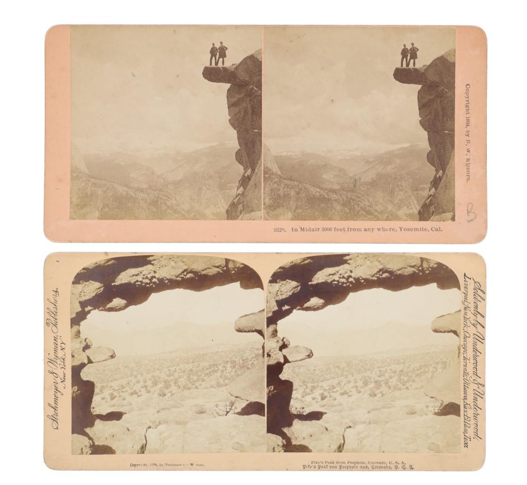 Western Americana Scenic Human Stereoviews c 1900-