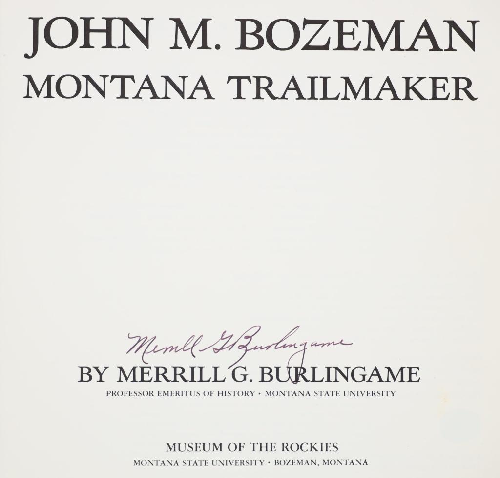 Montana Historical Societal Book Collection