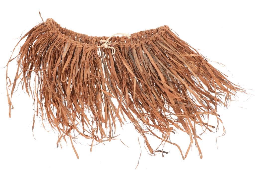 Polynesian Grass Skirt, Blouse, & Bag c. 1930s