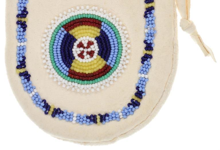 Apsáalooke Crow Hide Beaded Pouches c. 1960's