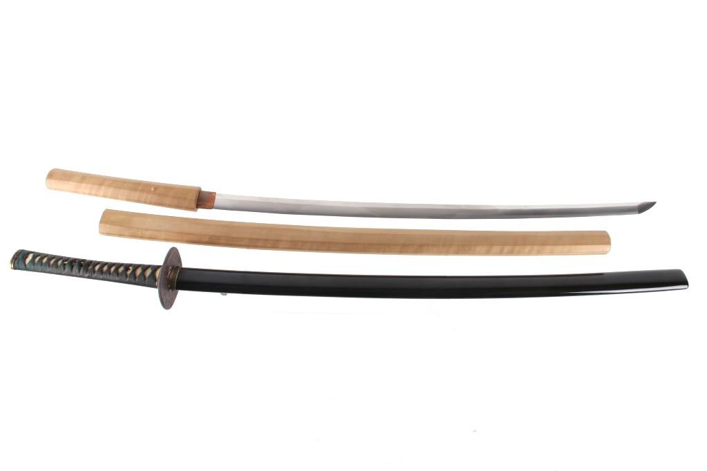 Japanese Koto-Shinto Shirasaya Katana & Koshirae