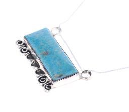Navajo R. Skeet Sterling Silver Turquoise Necklace