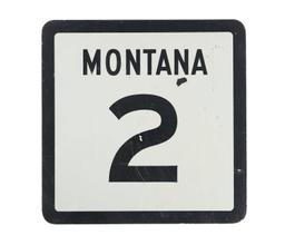 Montana Highway 2 Large Reflective Road Sign