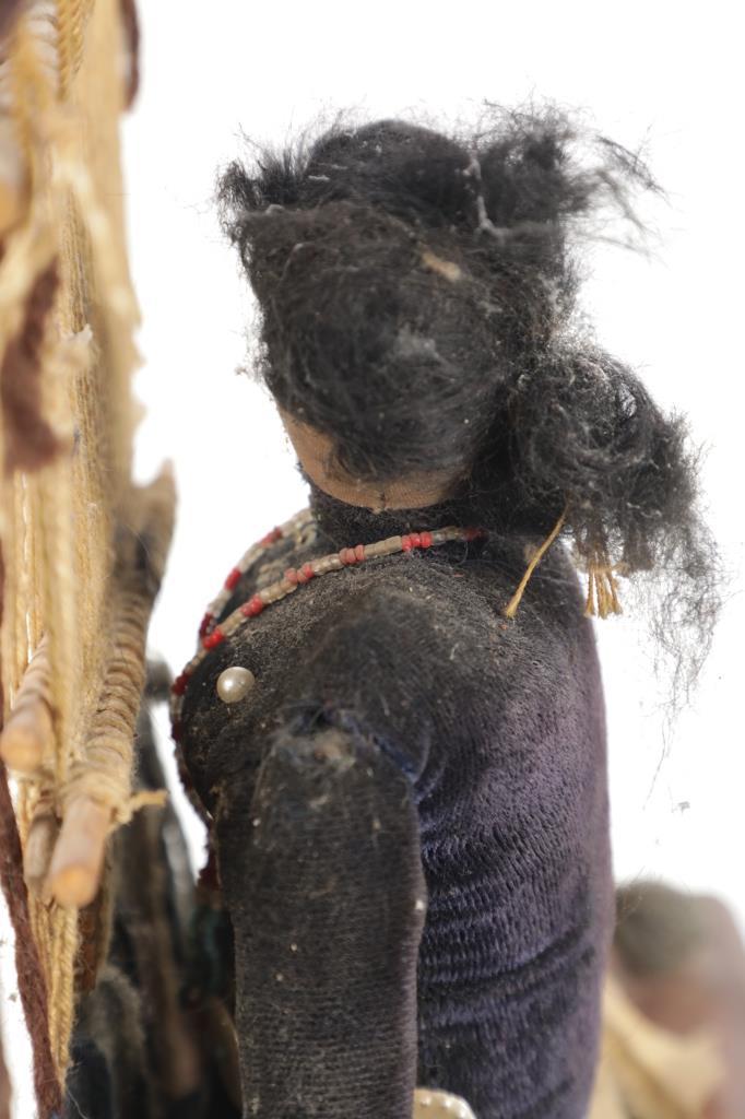 Navajo Weaver Woman Loom Display Figural c. 1950s