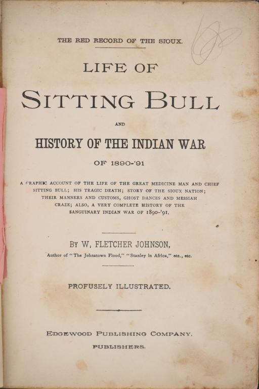 Rare Salesman Sample Sitting Bull & The Indian War