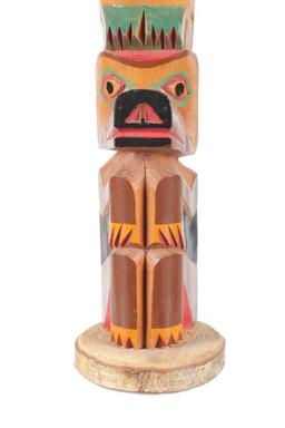 First Nations Pachena Indians Carved Totems c1980s