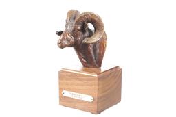 "Bighorn Ram Bust" Bronze By Dave Hodges