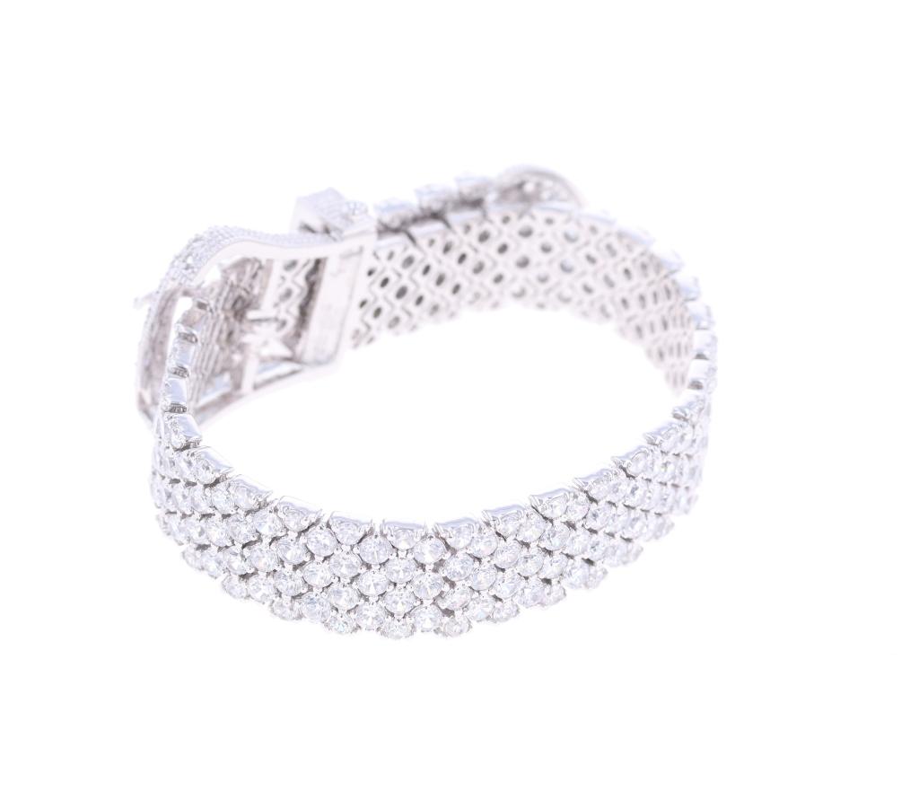 CW Collection Sterling Silver Belt Bracelet & Ring