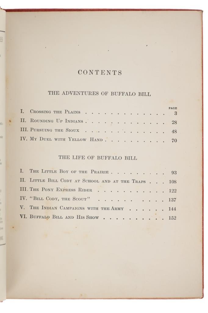 1st Edition "Adventures of Buffalo Bill" 1904
