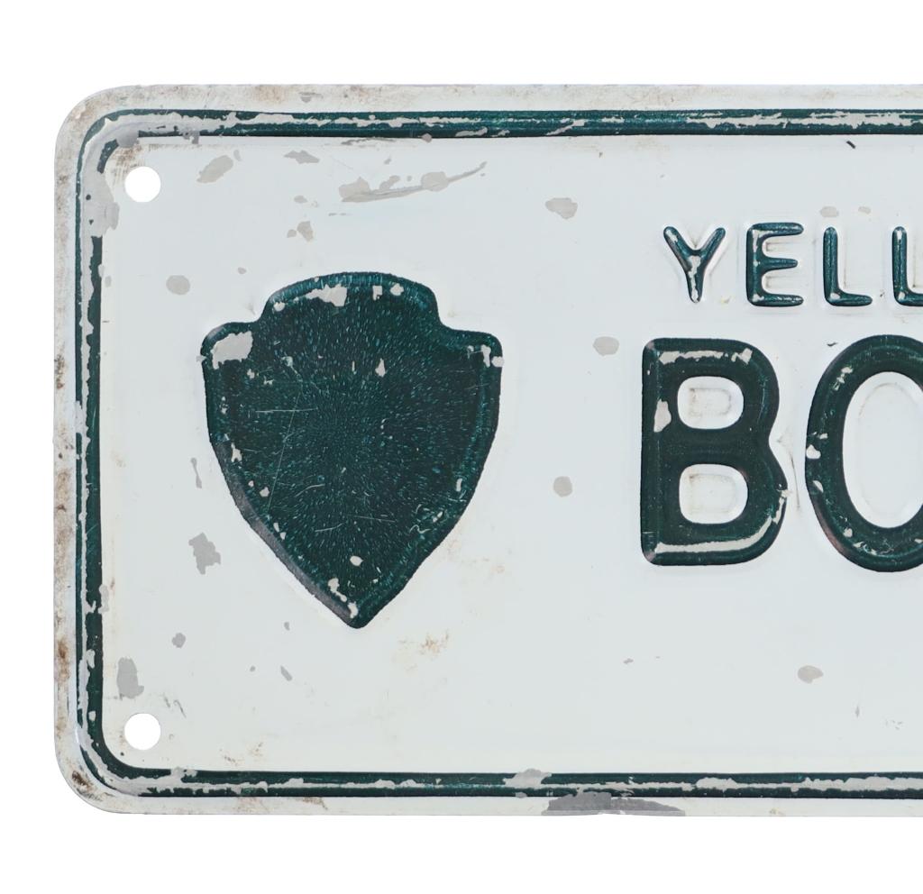 C. 1930- Yellowstone National Park Boundary Sign