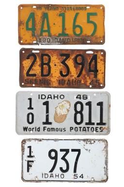 Original Idaho License Plates c. 1919-1954 (15)