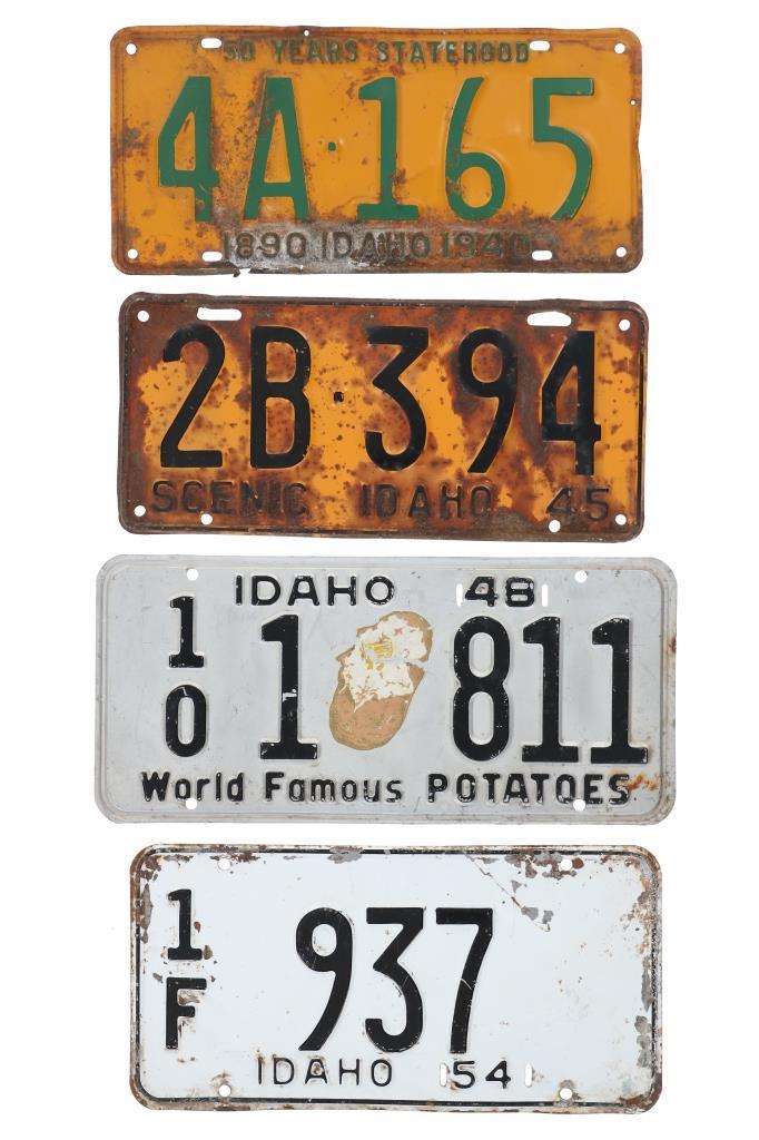 Original Idaho License Plates c. 1919-1954 (15)