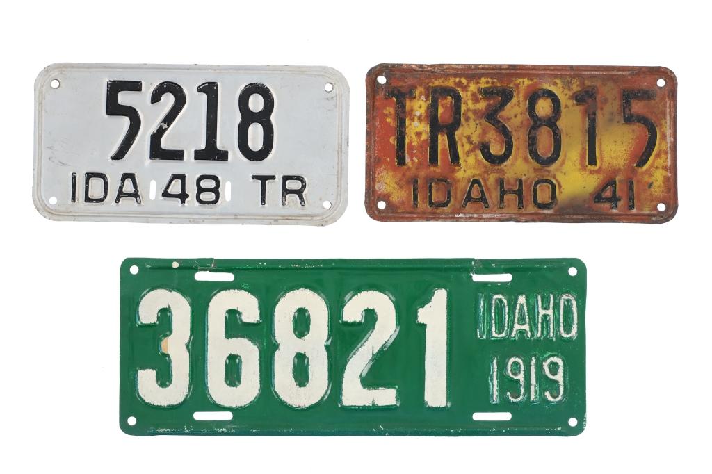 Original Idaho License Plates c. 1919-1954 (15)