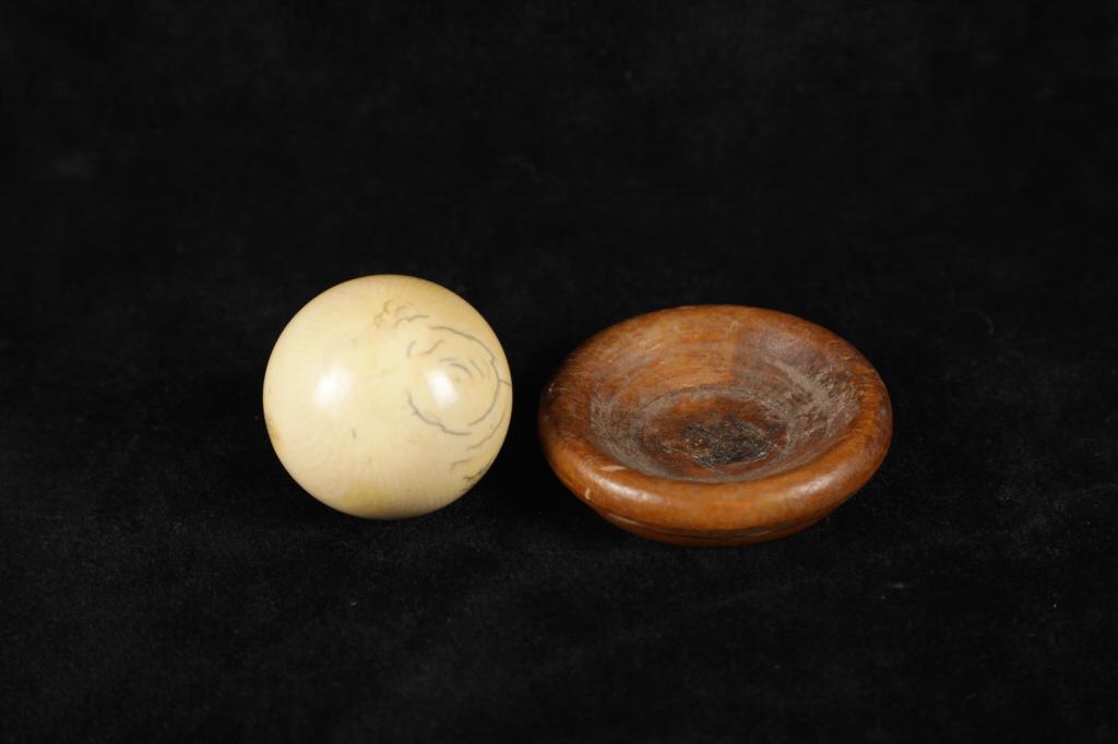 Solid Ivory Decorative or Billiard Balls 19th C.