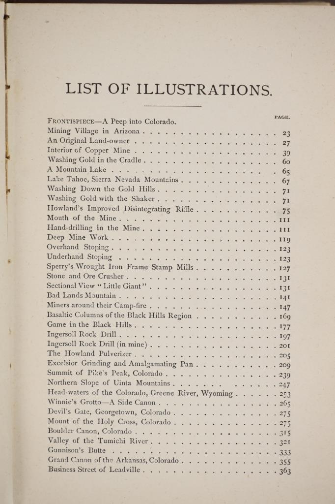 1888 Illustrated Digging Gold Among the Rockies