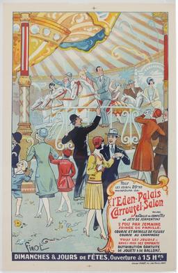 L'Eden Palais Carrousel Salon Advertisement Poster