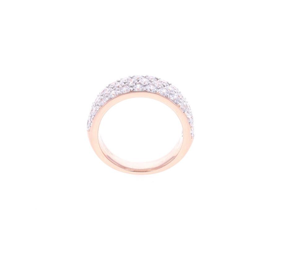 Brilliant Cluster Diamond & 14k Rose Gold Ring