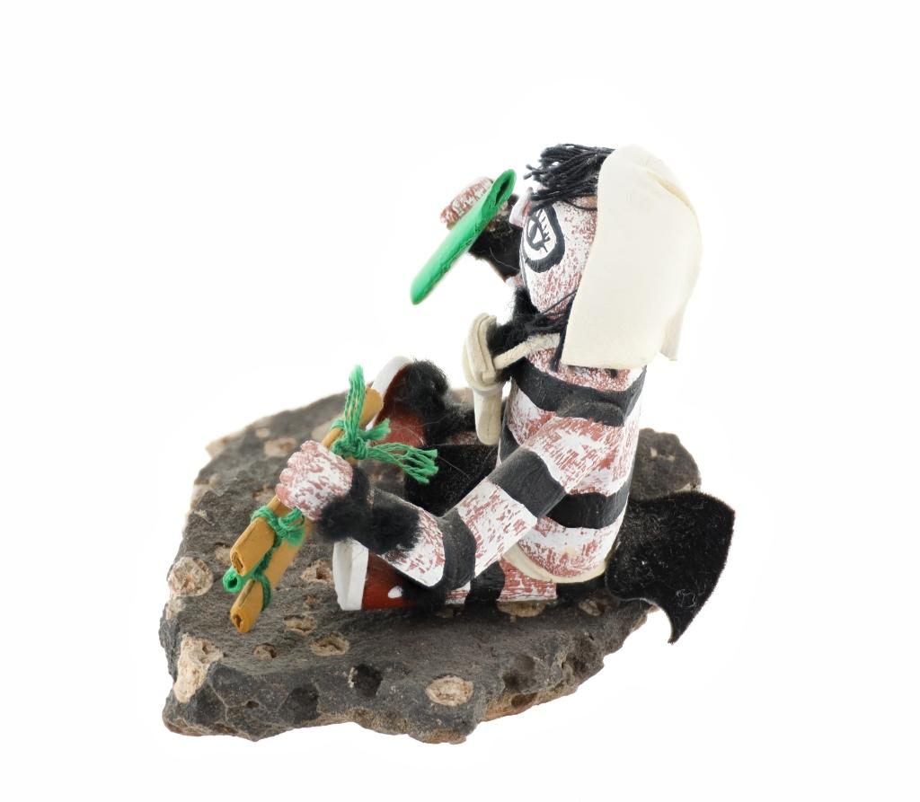 Pueblo Koyona Koshare Kachina Figure c. 1969