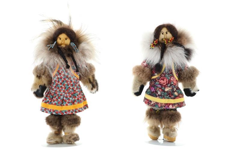 Inuit Eskimo Native American Dolls Mid/Late 1900s