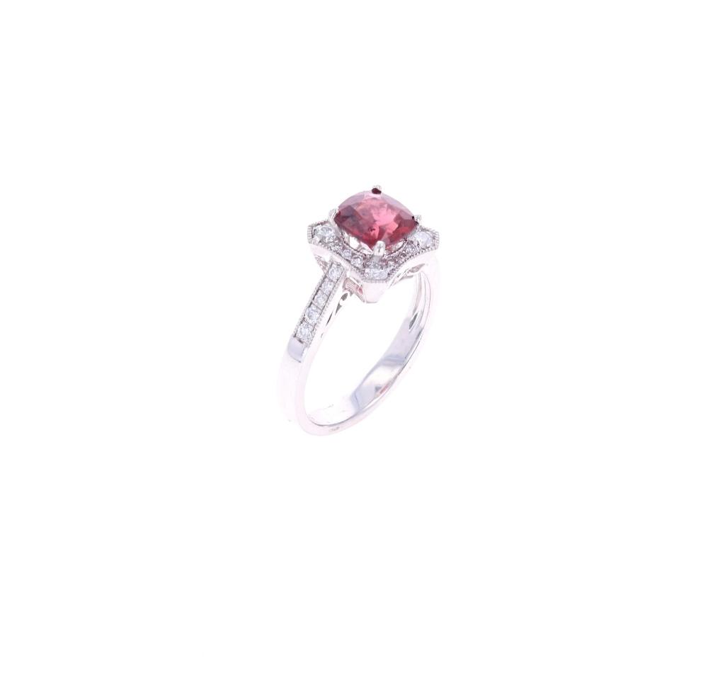 1.70ct Spinel & VS Diamond Platinum Ring