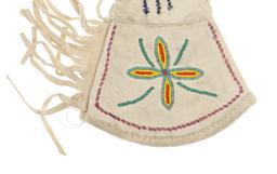 Southern Plains Beaded Hide Gauntlet Gloves