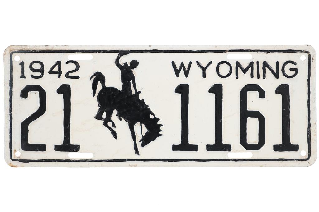 Original Montana & Wyoming License Plates 1932-83