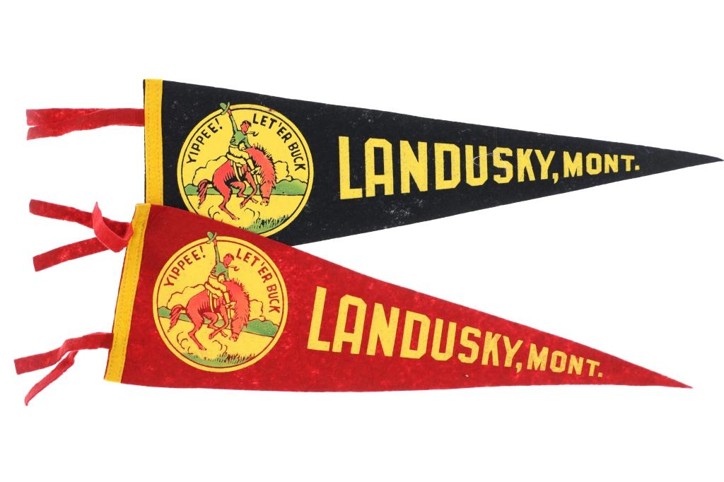 MT, WY & Yellowstone Nat'l Park Pennant Flags (14)