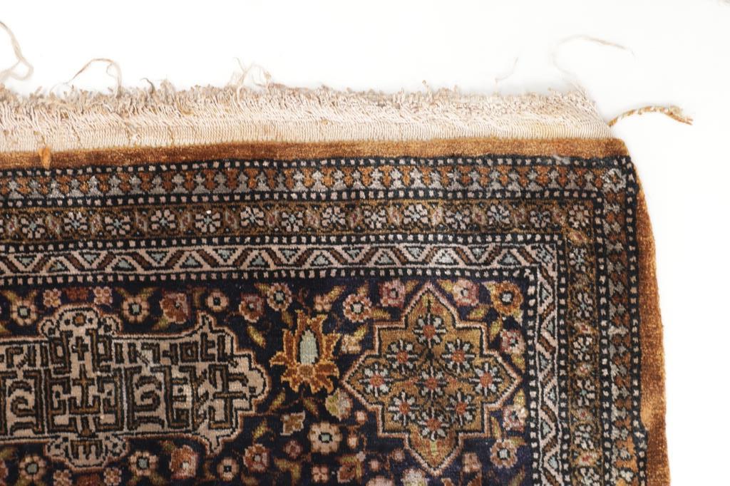 Turkish Hand-knotted Silk Hereke Rug, ca. 1900s