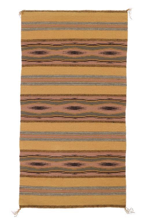 Navajo Mary Ann Roan Wide Ruins Rug c. 1975