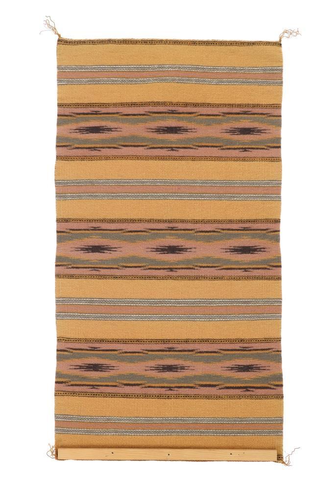 Navajo Mary Ann Roan Wide Ruins Rug c. 1975