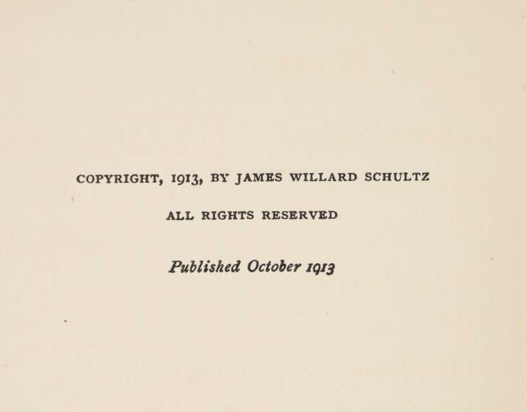 1913 "The Quest Of The Fish-Dog Skin" by Schultz