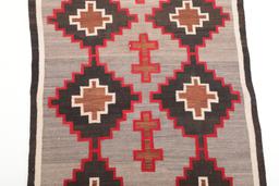 Navajo Ganado Hubbell Cross Rug c. 1900-1920's