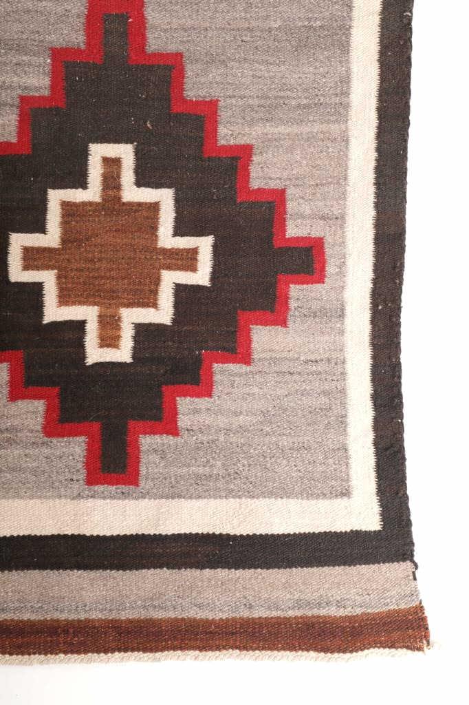 Navajo Ganado Hubbell Cross Rug c. 1900-1920's