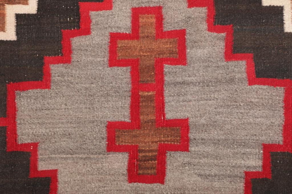 Navajo Ganado Hubbell Cross Rug c. 1900-1920's