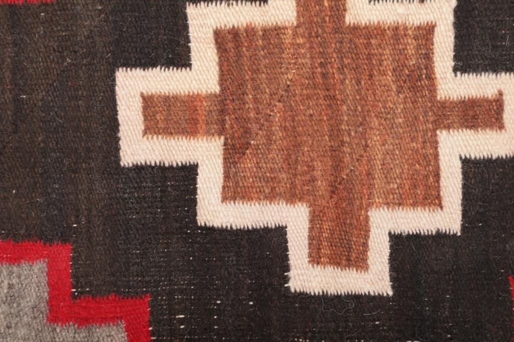 Navajo Ganado Hubbell Cross Rug c. 1900-1920's