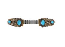 Sterling Turquoise Watchband and Turquoise Choker