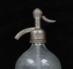 B.M. & Company Glass Seltzer Bottle c. 1930-40s