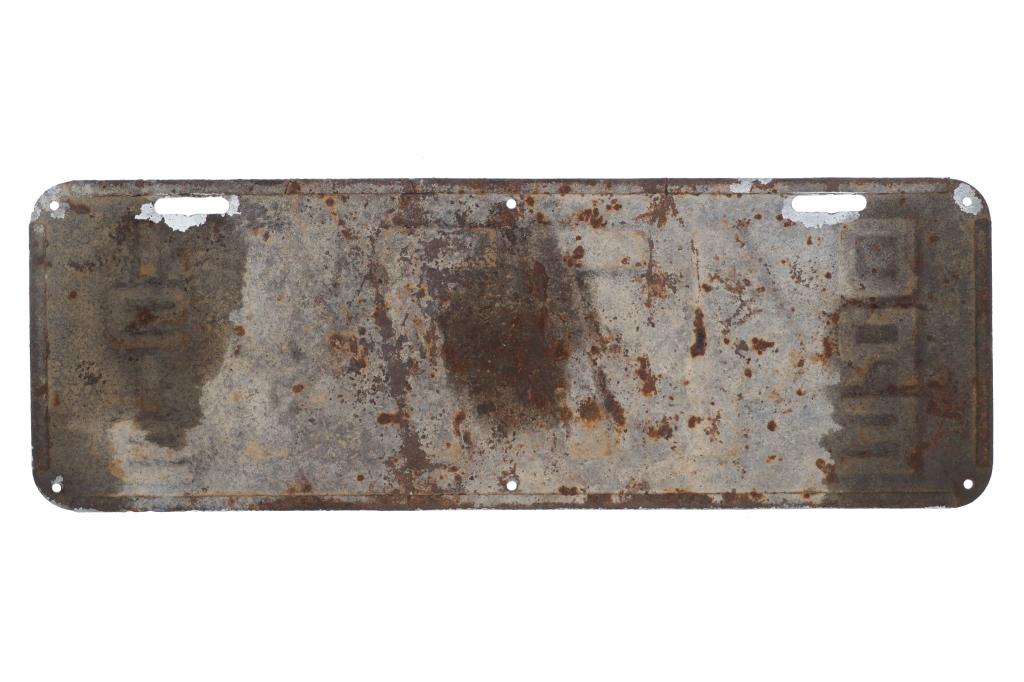 Original Oregon License Plate c. 1919