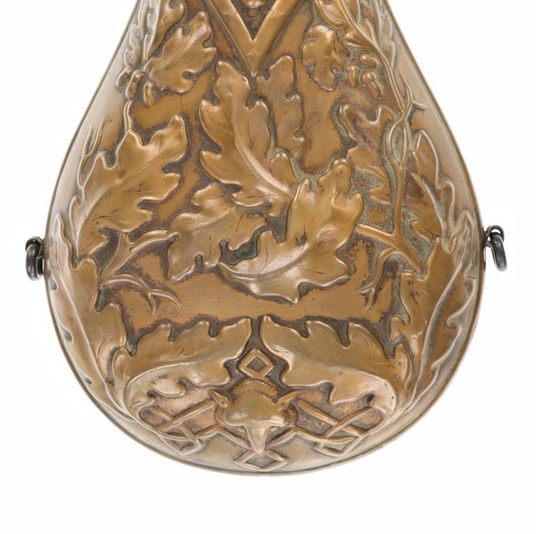 Brass Hunting Powder Flask c. 1890-1910