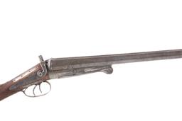 Belgian Coleman .12 Ga Damascus Shotgun 1800's