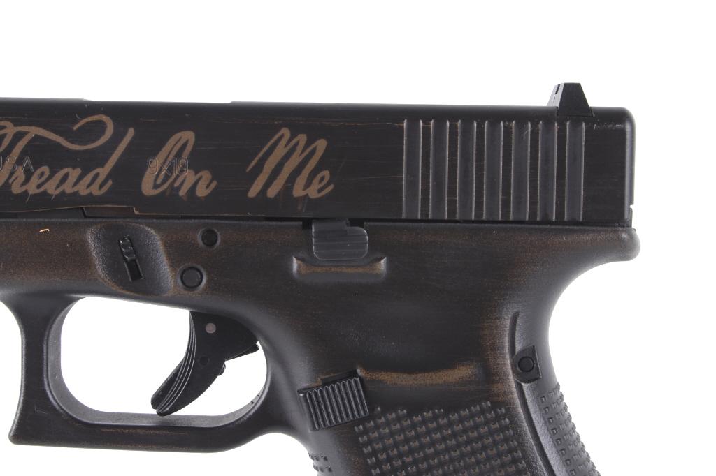 Glock 19 Gen 4 9mm Gadsden Etched Pistol With Case