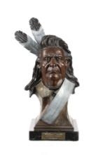 Ralph Roybal Lim. Ed. Chief Joseph Bronze 1985