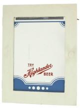 Pre-1950s Highlander Beer Montana Mirror Cabinet
