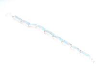Navajo Inlaid Fire Opal Sterling Silver Bracelet