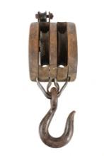 Antique Boston & Lockport Block Co. Double Block