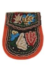 19th C. Haudenosaunee (Iroquois) Beaded Flat Bag
