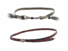 Flat Weave Hitched Horse Hair Adornment Hatbands