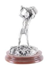 La Rocca "Indian" Fine Pewter Sculpture 1977