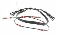 Flat & Round Braided Leather Beaded Hatbands