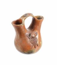 Navajo Stella Y. Claw Horny Toad Wedding Vase